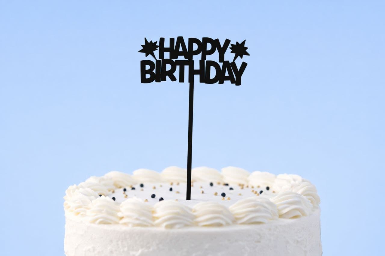 Décoration anniversaire 3D 2