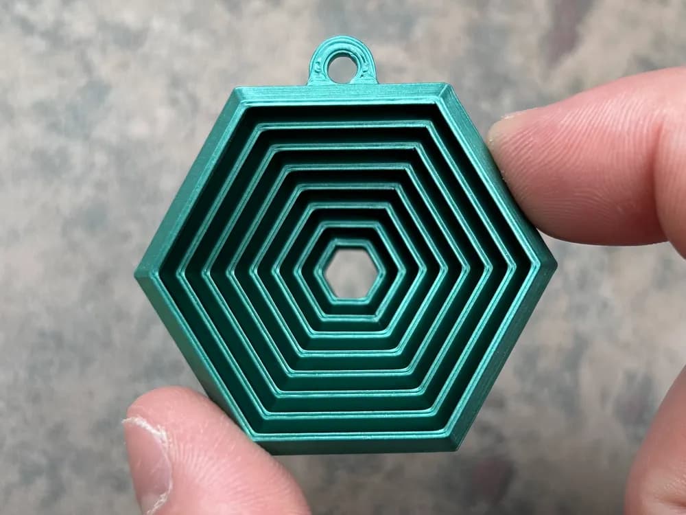 Porte-clés Hexagone Fidget - Image 3