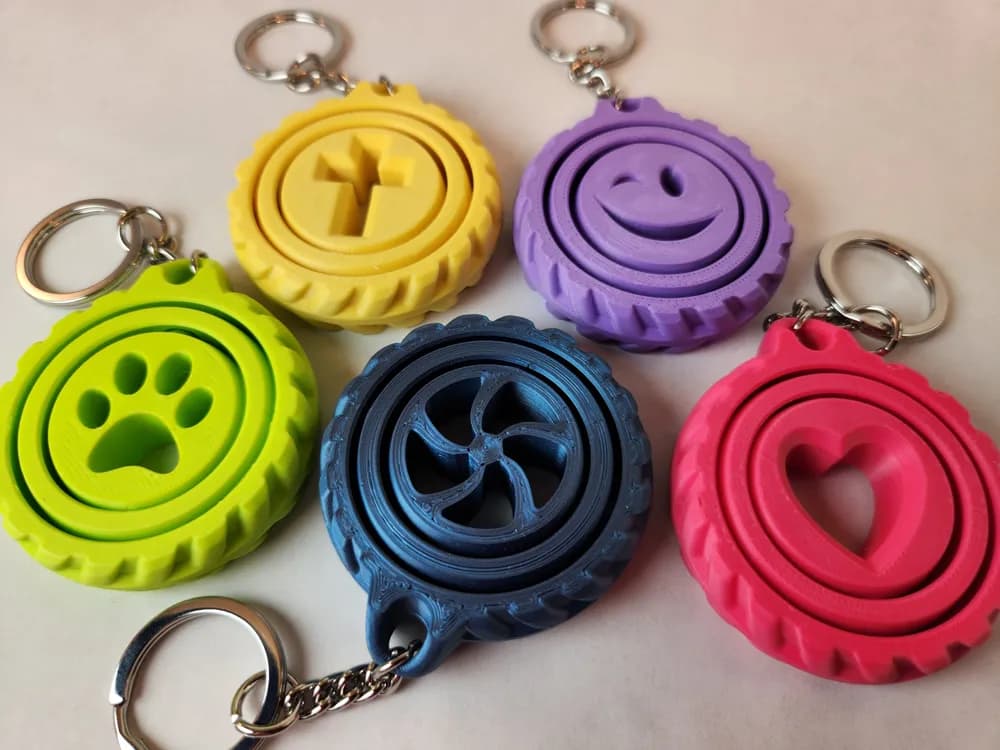 Porte-clés Spinner Gyroscopique