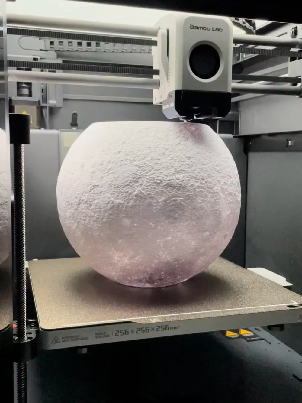 Lampe Lune avec Support Vague (Texture Fuzzy) - Image 2