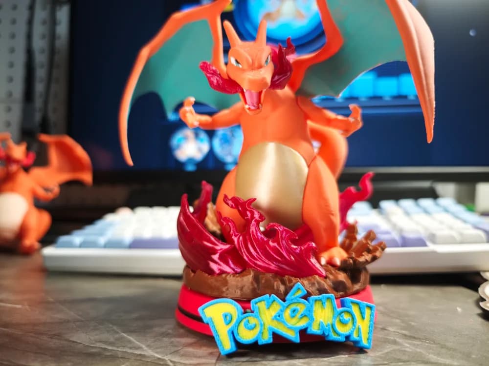 Dracaufeu et Dresseur Pokémon