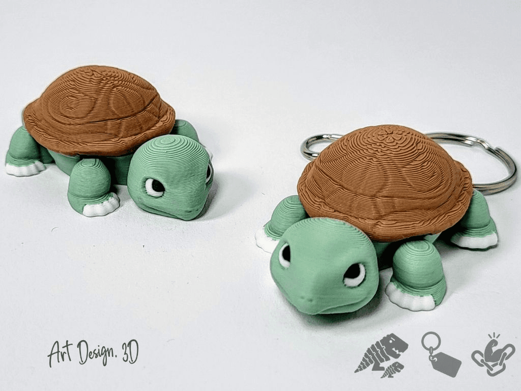 Porte-clés Tortue Articulée