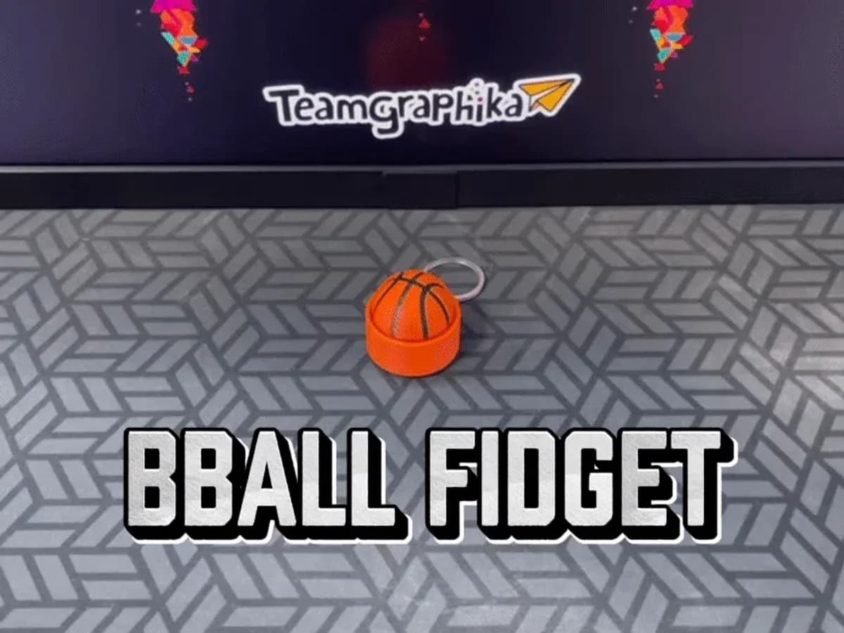 Porte-clés BasketBallon Fidget Clicker