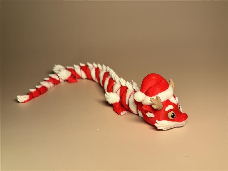 Candy Cane Flexible Dragon - Image 4