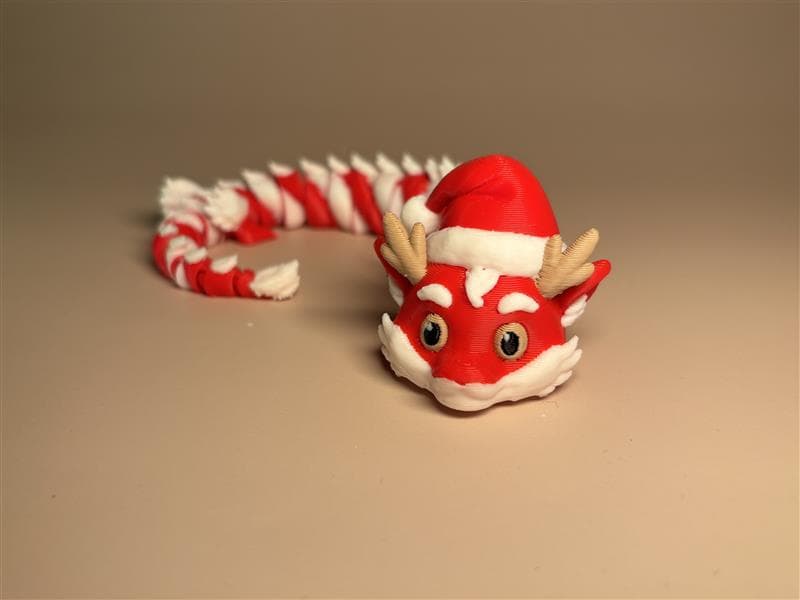 Candy Cane Flexible Dragon - Image 2