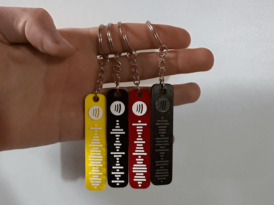 Mignon Personnalisable Spotify Porte-clés