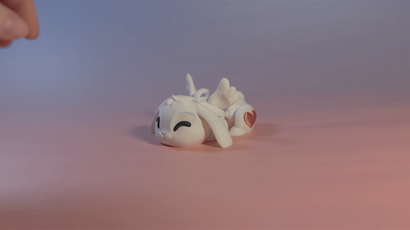 Porte-clés Lapin Cupidon - Image 3