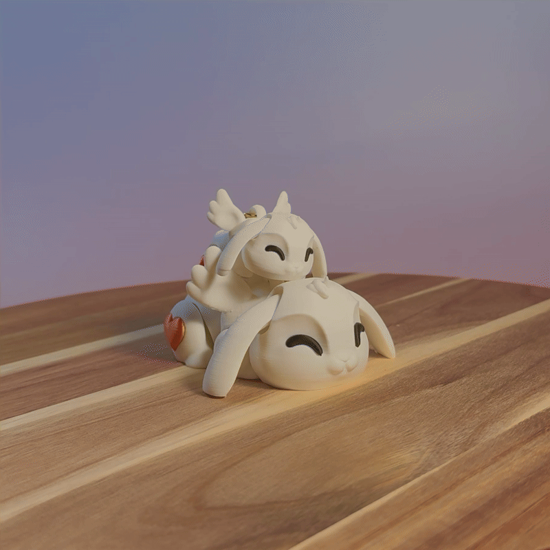 Porte-clés Lapin Cupidon - Image 4