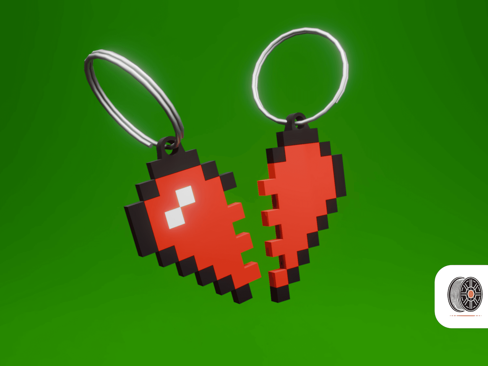 Porte-clés Cœur Minecraft - Image 2