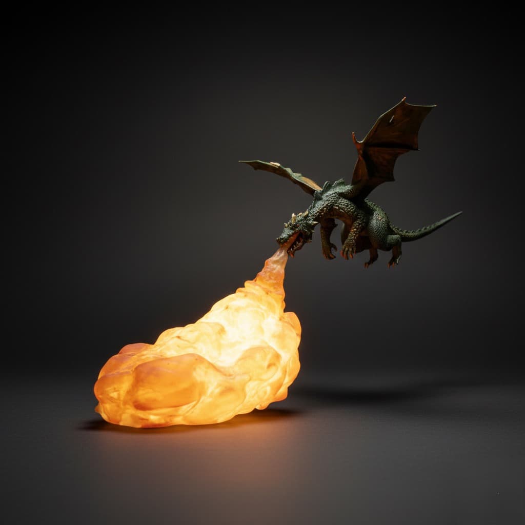 Dragon Breathing Fire Lampe - Image 2