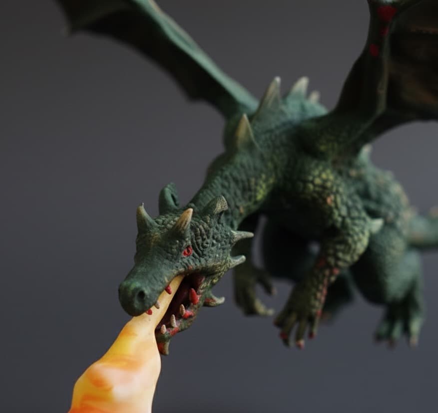 Dragon Breathing Fire Lampe - Image 3