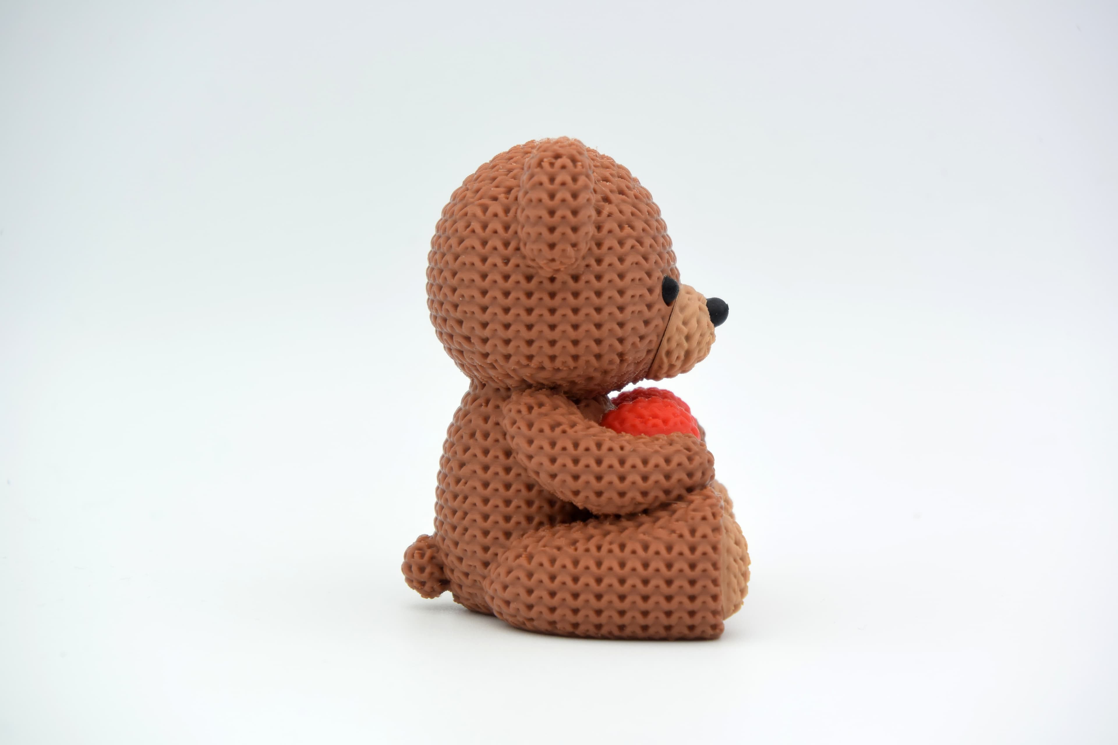 Ourson Tricoté Valentine - Image 2