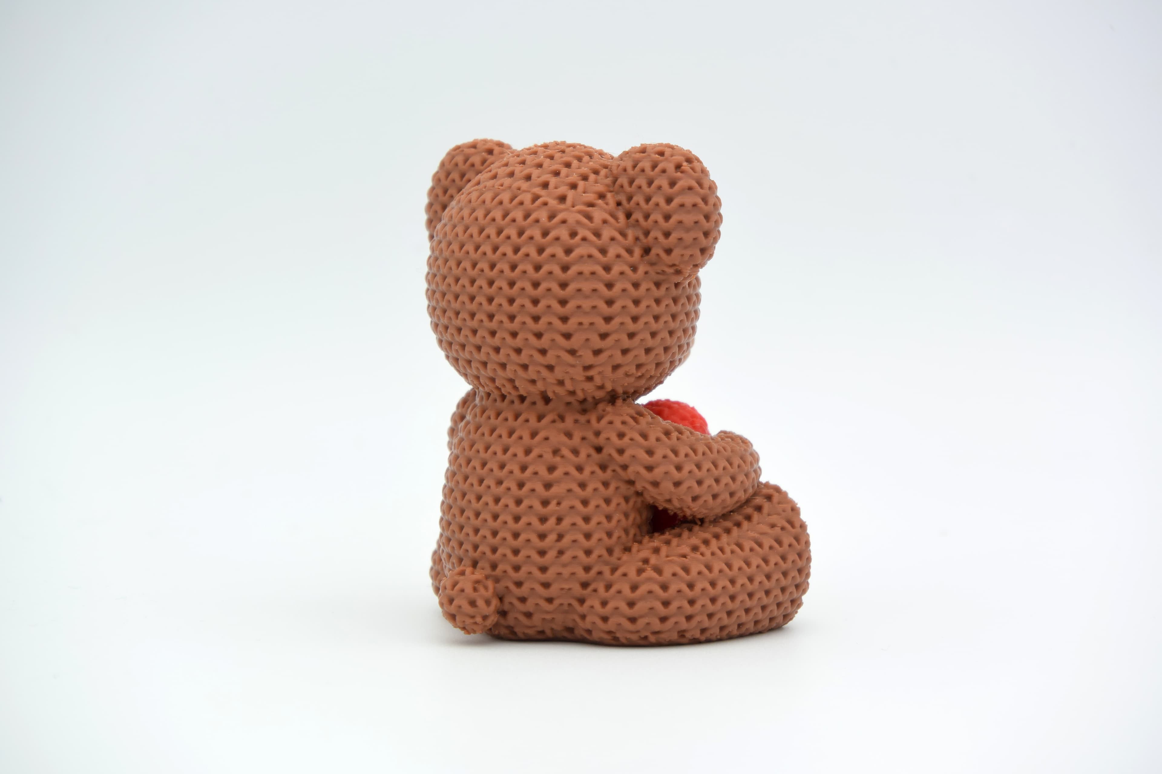 Ourson Tricoté Valentine - Image 3