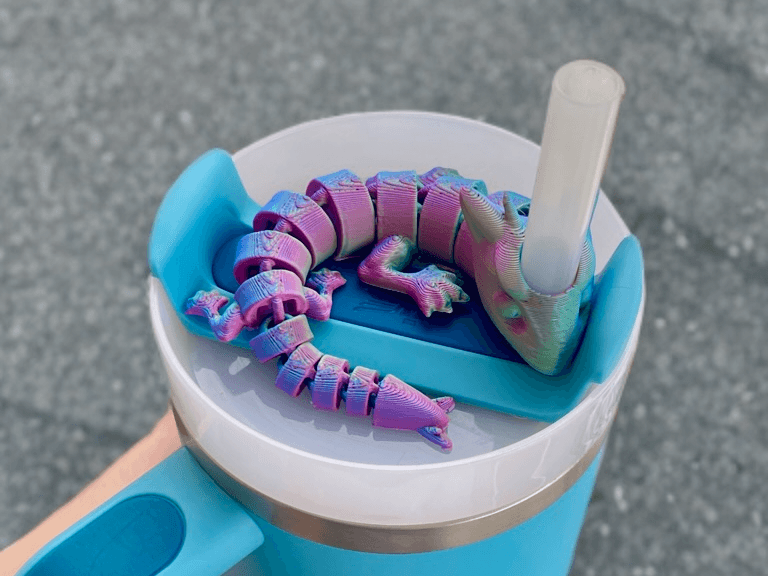 Articulé Flexible Dragon Straw Topper