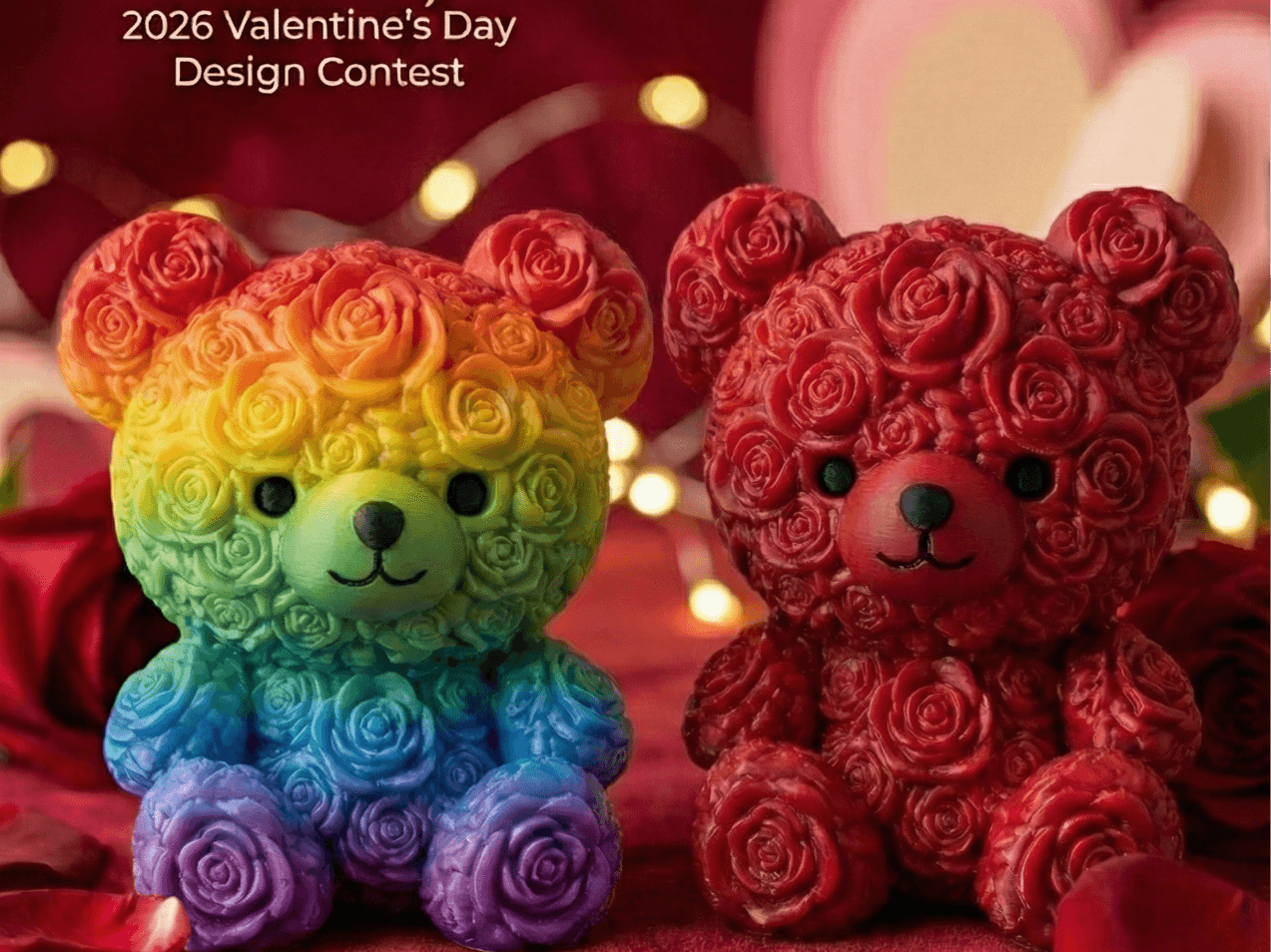 Ourson Rose Éternelle