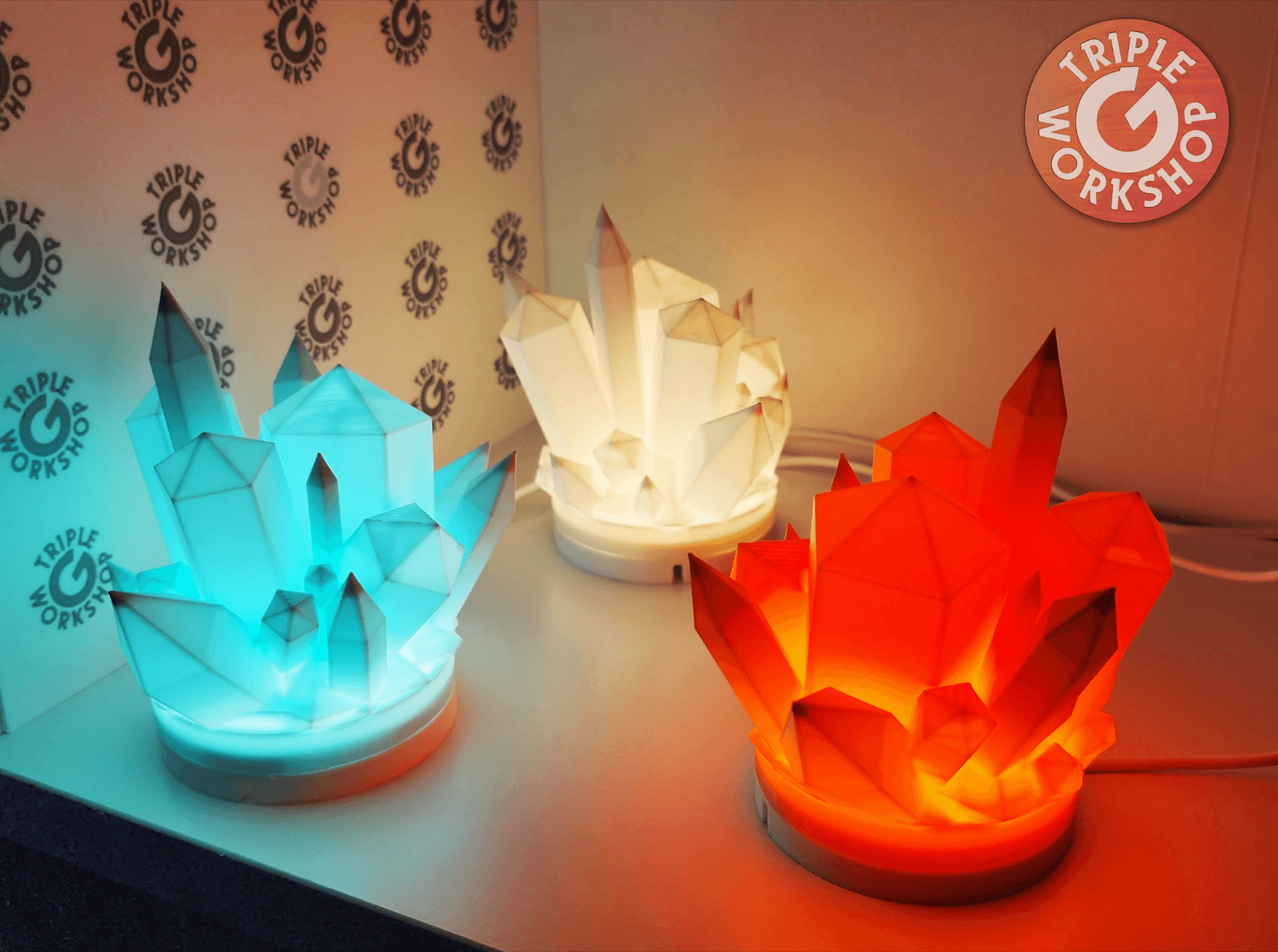 Crystal Cluster For Bambu LED Lampe