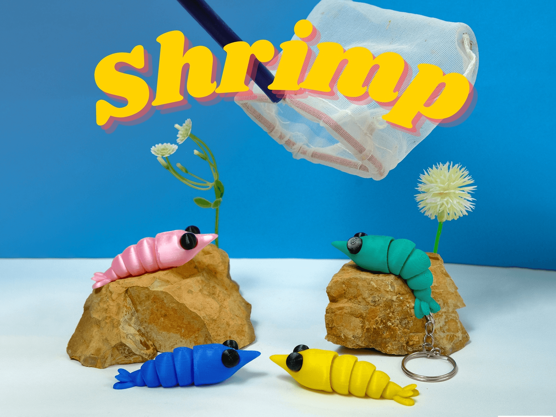 Porte-clés Crevette Articulé