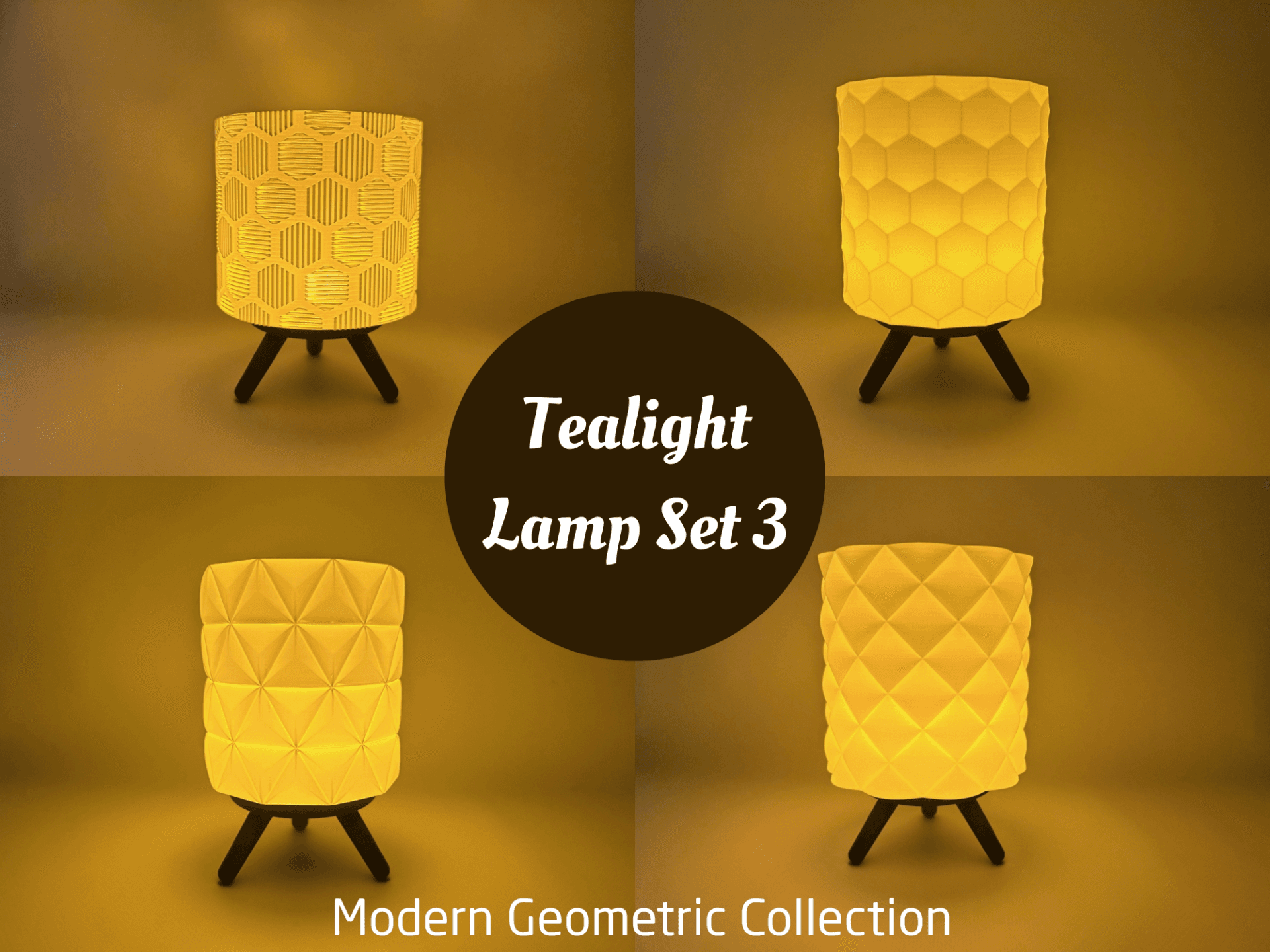 Table Tealight Lampe Set