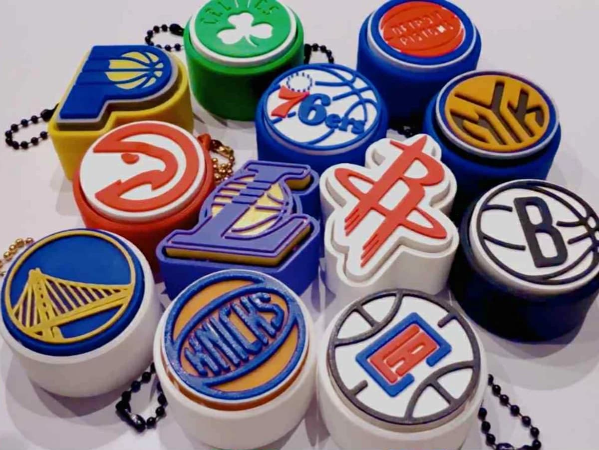BasketBallon NBA Équipe Clicker Fidget Porte-clés - Image 3