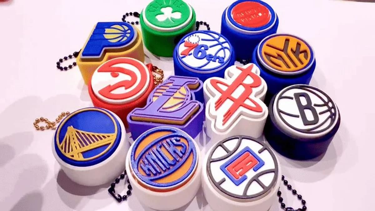 BasketBallon NBA Équipe Clicker Fidget Porte-clés - Image 4
