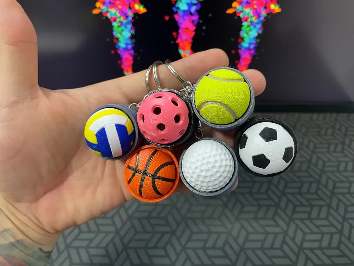 Porte-clés BasketBallon Fidget Clicker - Image 3