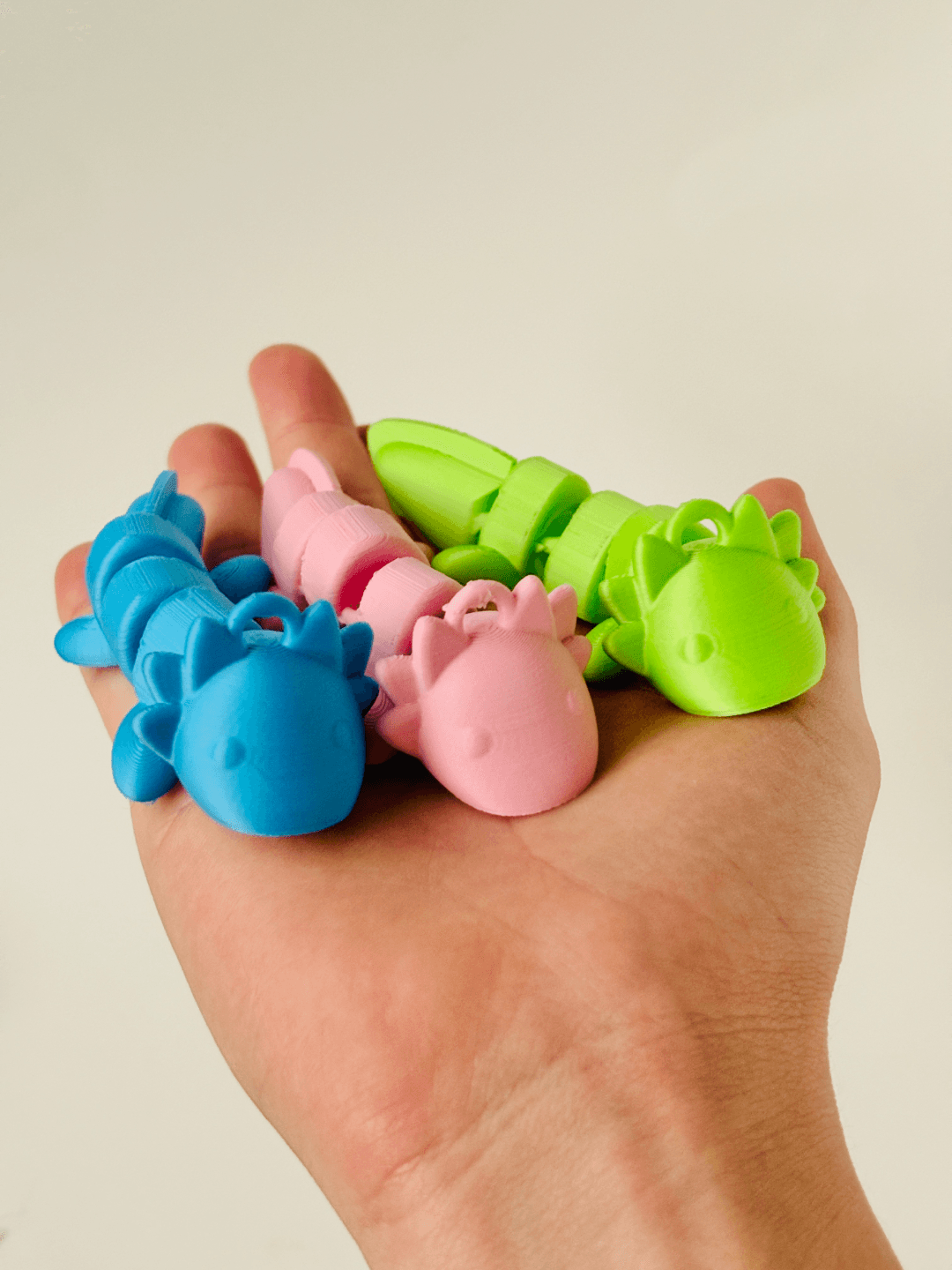 Porte-clés Axolotl Articulé