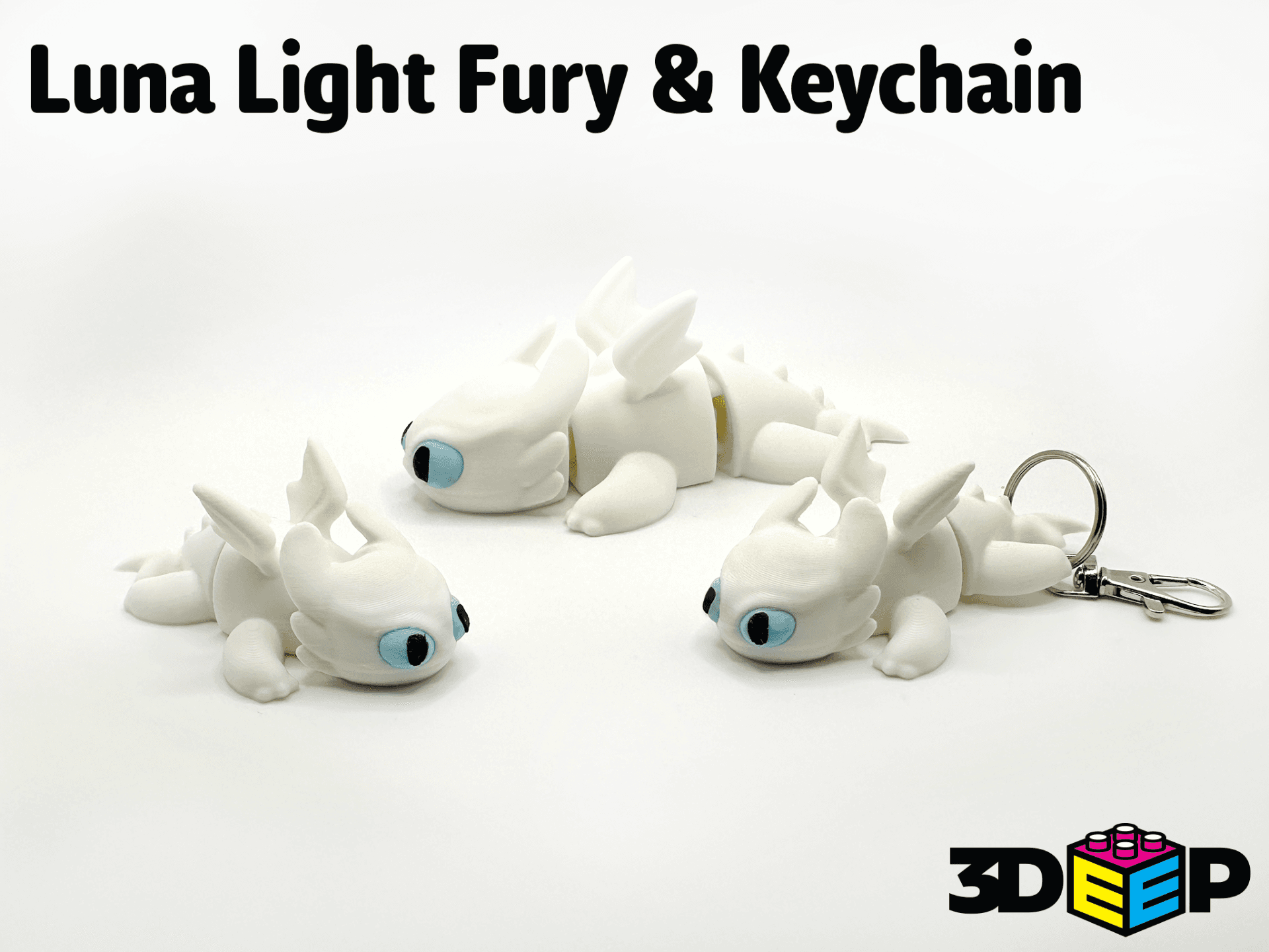 Flexible Luna Veilleuse Fury Dragon Toothless Porte-clés - Image 4