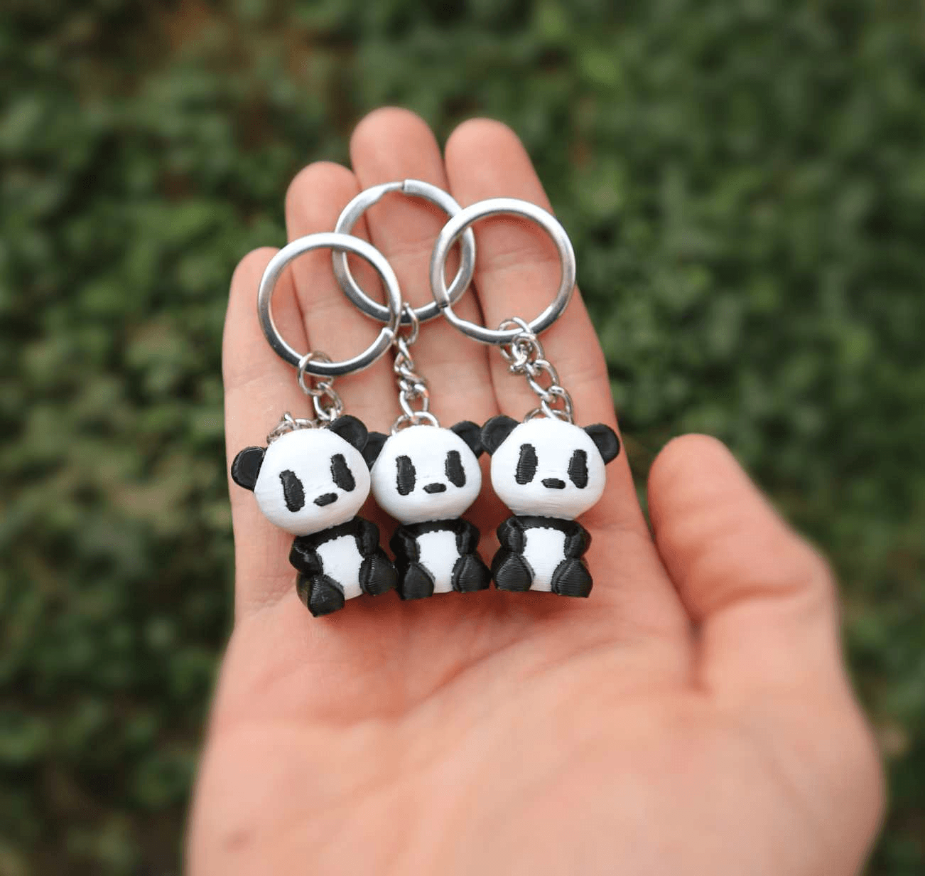 Mignon Minuscule Pandas Porte-clés - - Image 5