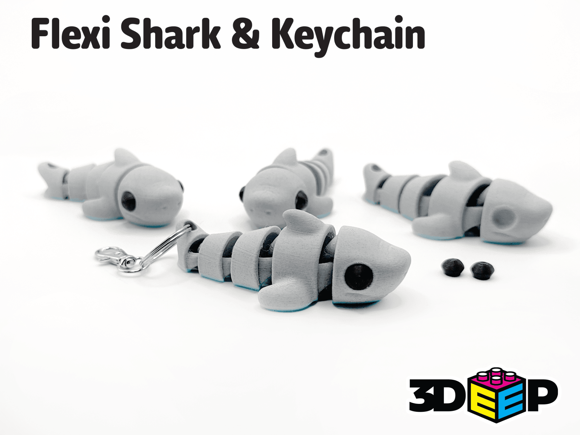 Flexible Requin Porte-clés - - Image 5