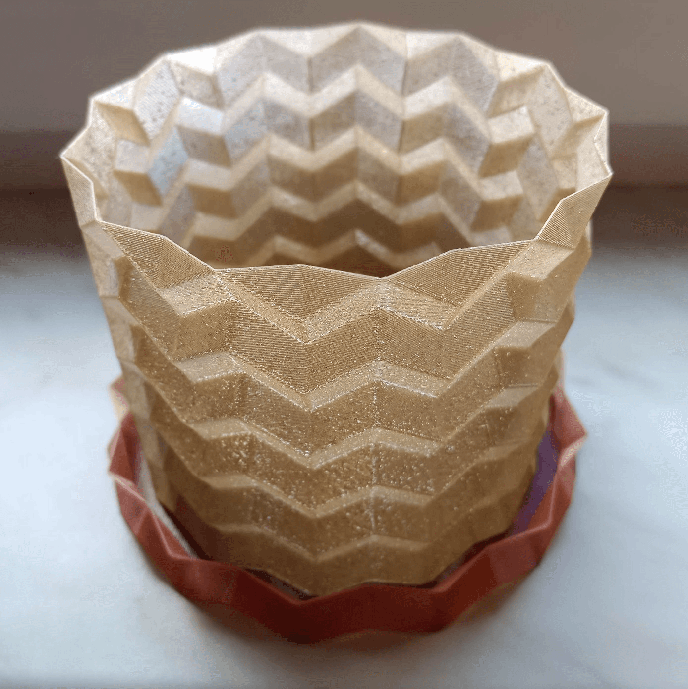 Géométrique Origami Plant Pot Cache-Pot - Vase Mode - Image 4